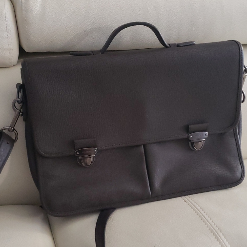 Coach leather Laptop bag